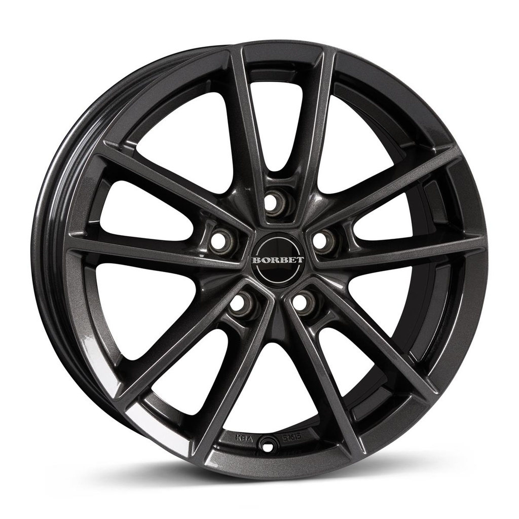 BORBET W MISTRAL ANTRACITE GLOSSY 6.5x16 5/108 ET47 CB63.3